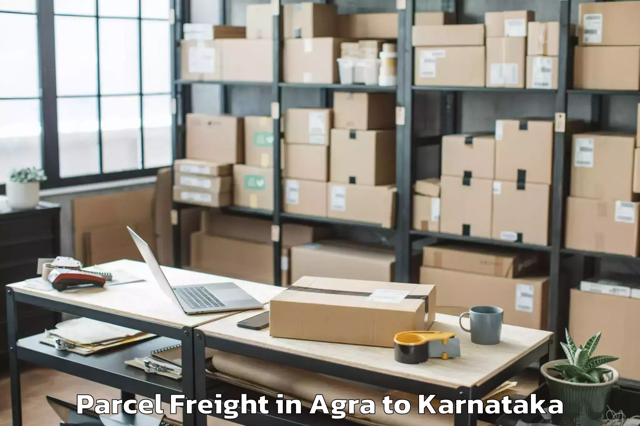 Book Agra to Pes University Bangalore Parcel Freight Online